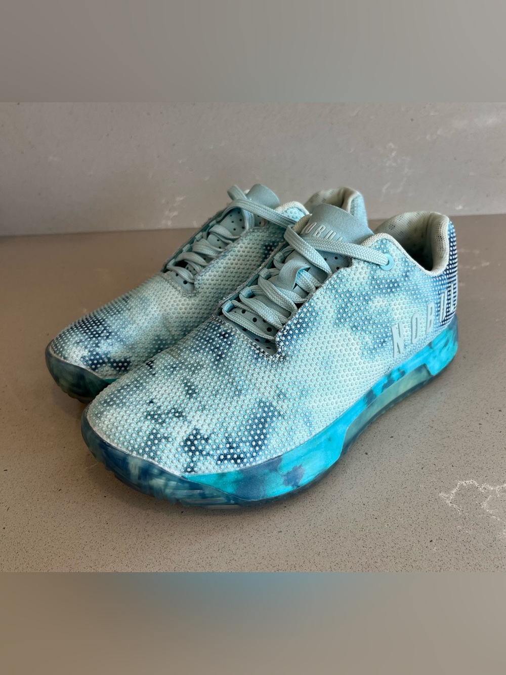 NOBULL Blue Trainer Athletic Superfabric CrossFit Gym Sneakers Men 6 Women 7.5 - Picture 4 of 12